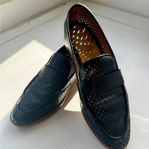 Franco Sarto Black Loafers